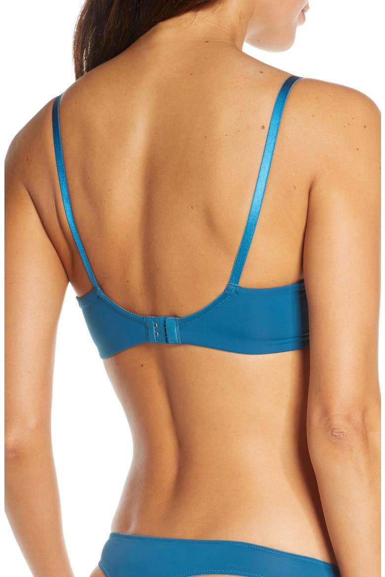 Entice Underwire Balconette Bra, Alternate, color, TEAL/NAKED