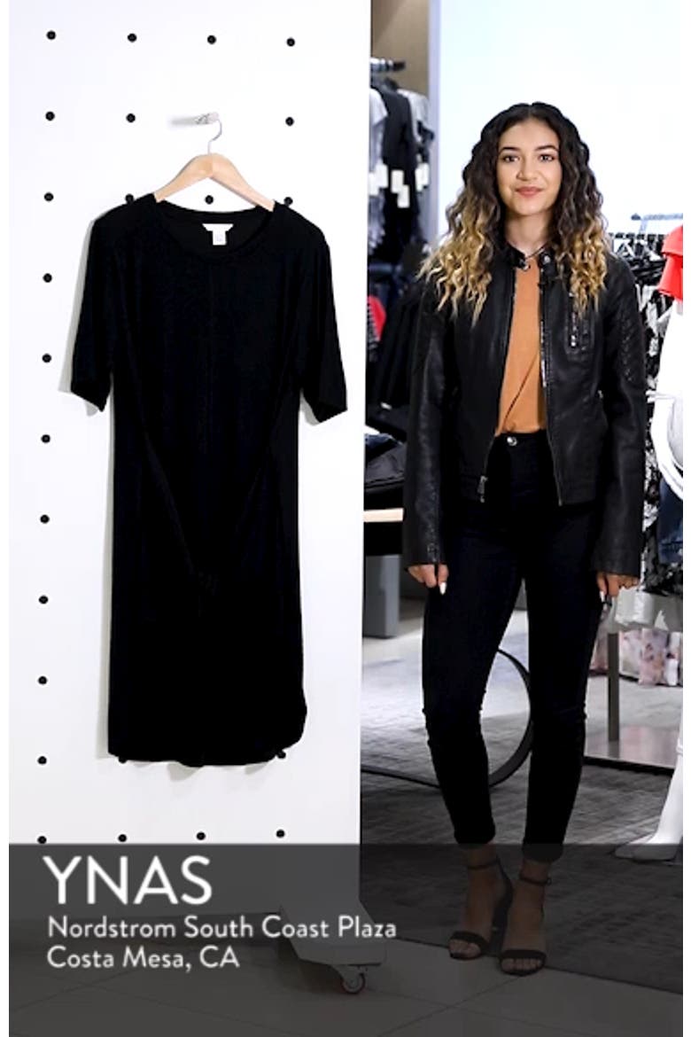 Off-Duty Tie Front Knit Dress video
