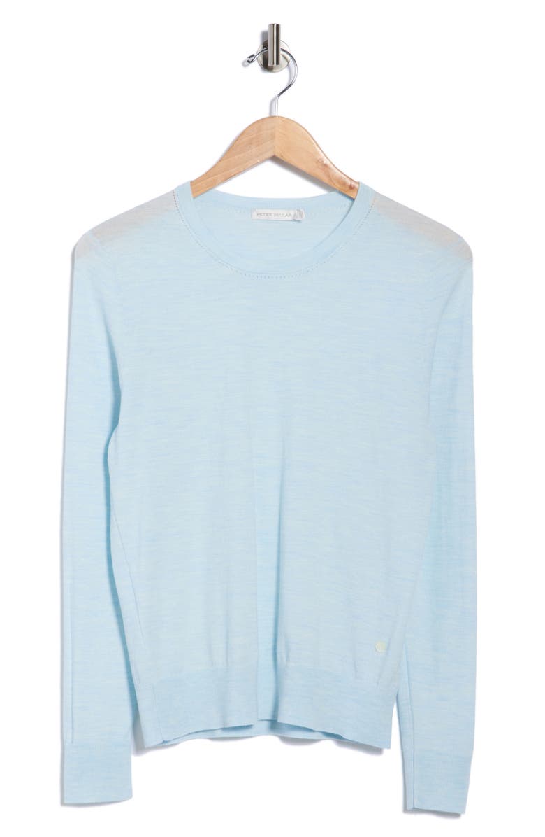 Peter Millar Excursionist Flex Crewneck Sweater, Alternate, color, Skylight