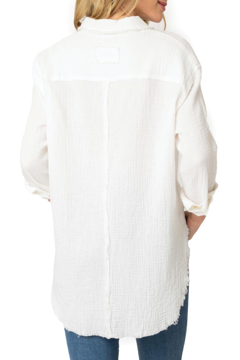 Beachside Gauze Shirt, Alternate, color, OFF WHITE