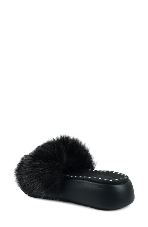 Shop Zigi Fabbi Faux Fur Platform Sandal