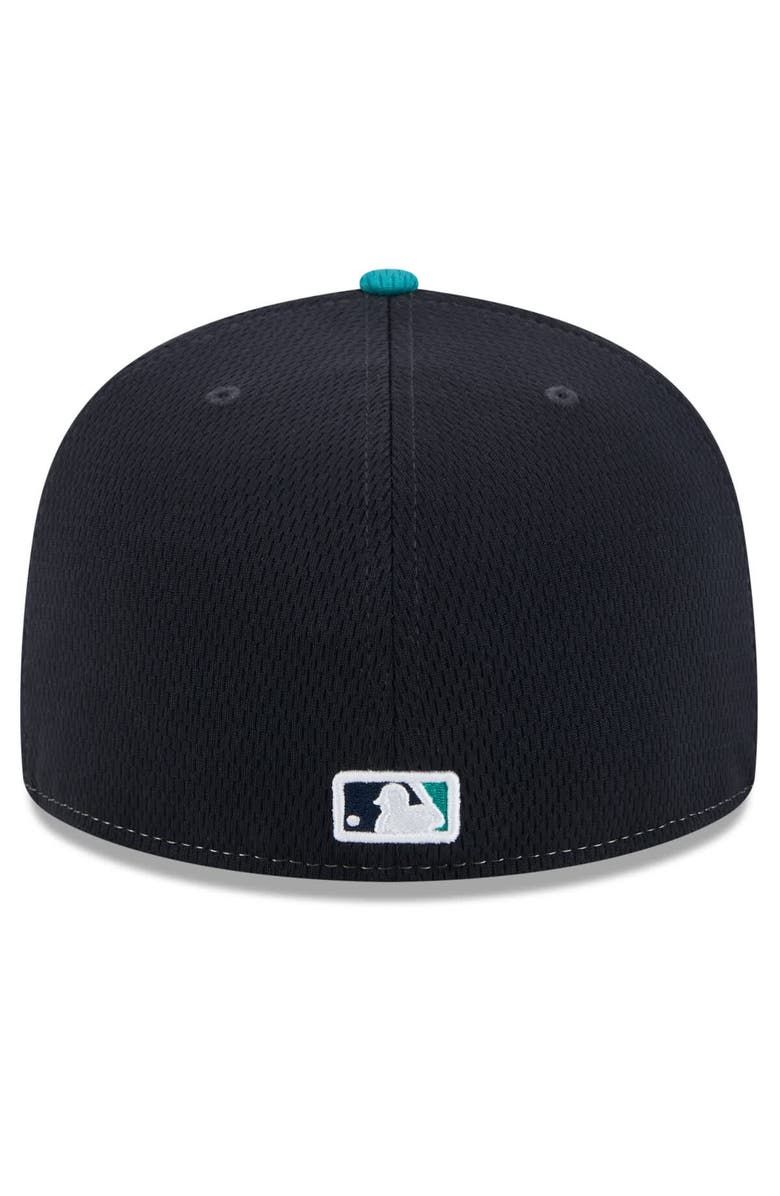 New Era Men's New Era Navy/Aqua Seattle Mariners 2025 MLB Clubhouse 59FIFTY Fitted Hat, Alternate, color,
