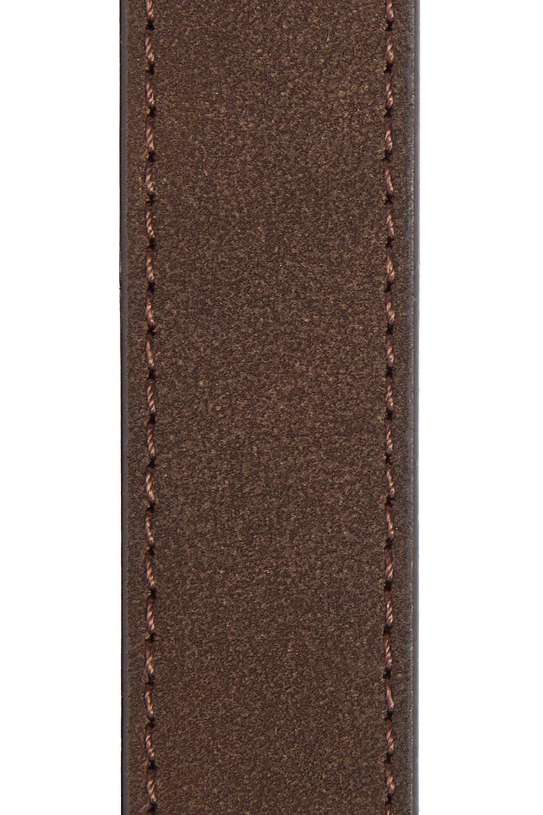 Faux Suede Molten Buckle Belt, Alternate, color, BROWN MALICACIA
