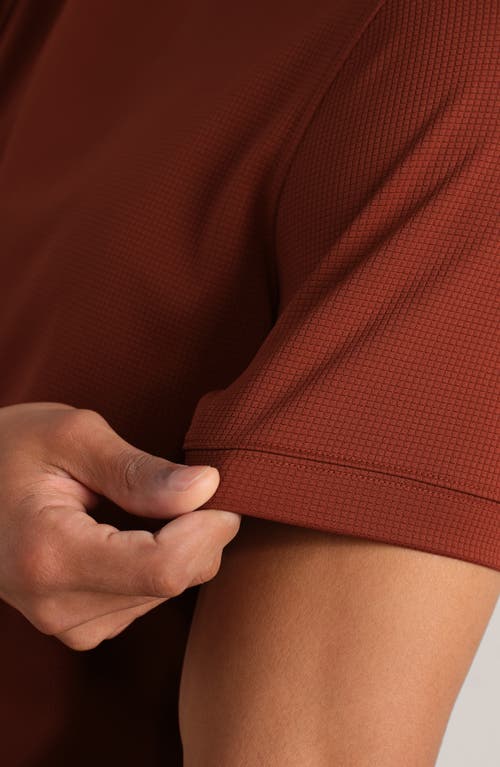 Rhone Waffle Tech Crew T-shirt In Red