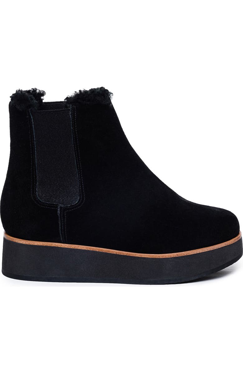 Bernardo Footwear Patterson Genuine Shearling Platform Chelsea Boot, Alternate, color,