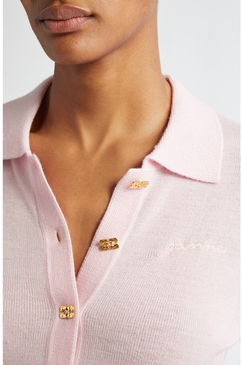 Long Sleeve Wool Polo Sweater, Alternate, color, CHALK PINK
