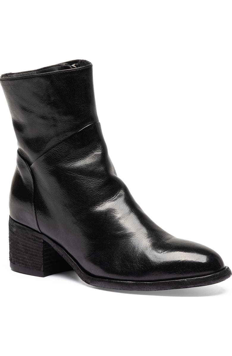 Officine Creative Denner 107 Leather Almond-Toe Bootie, Main, color, Black