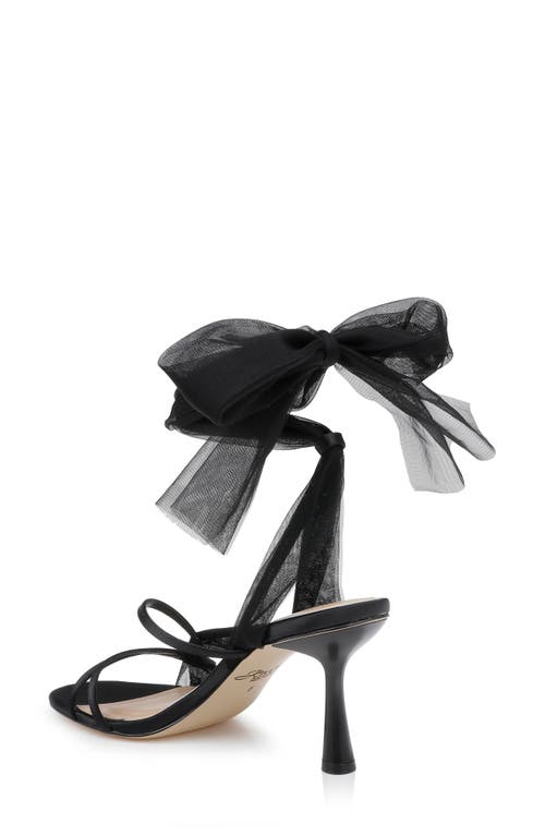 Jewel Badgley Mischka Norris Ankle Wrap Sandal In Black