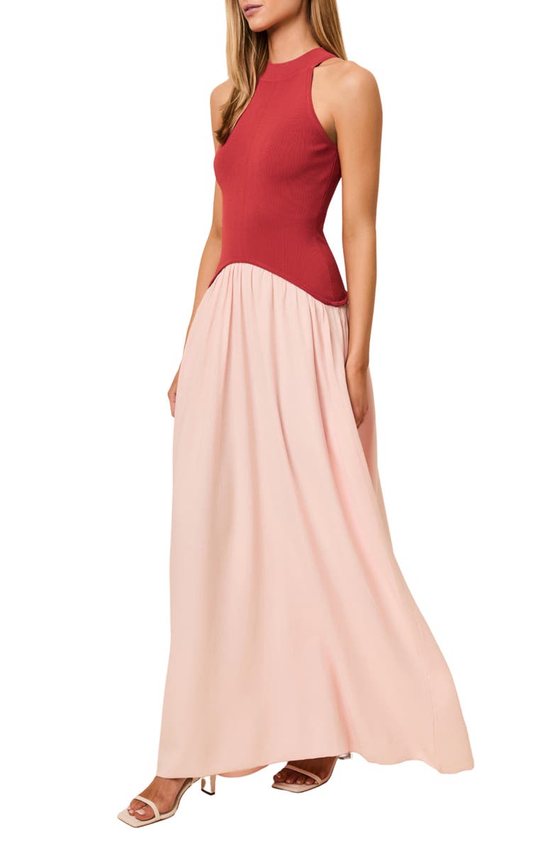 Solid & Striped The Isola Sleeveless Maxi Dress, Alternate, color, Rooftop Red
