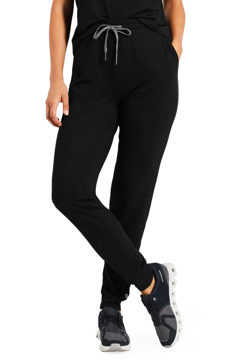 Brushed Flow Joggers, Main, color, BLACK ONYX