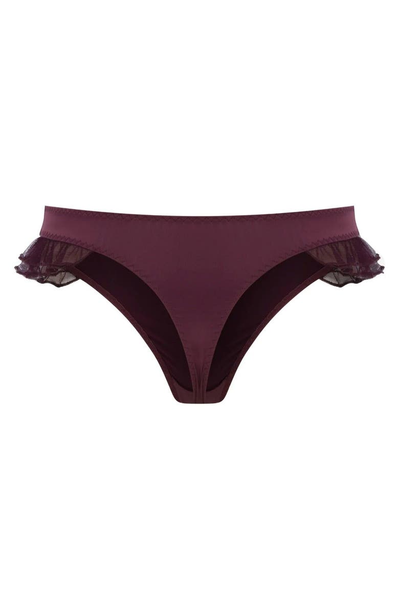 House Of Silk Joy Thong, Alternate, color, Plum