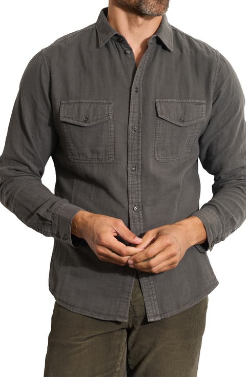 Leeds Double Weave Button-Up Shirt