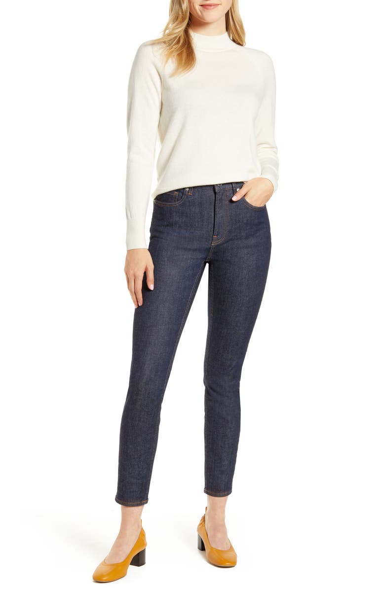 Everlane The Cashmere Raglan Mock Neck Sweater, Alternate, color,
