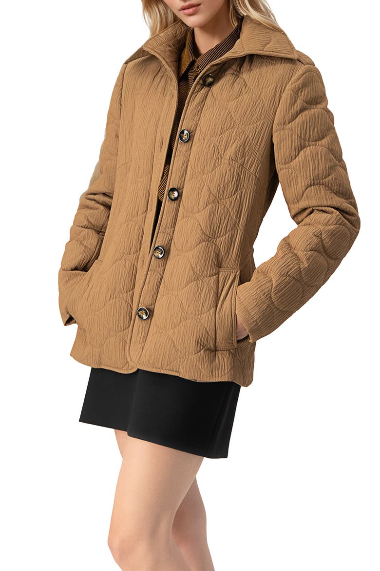 Padded Jacket, Alternate, color, Brown