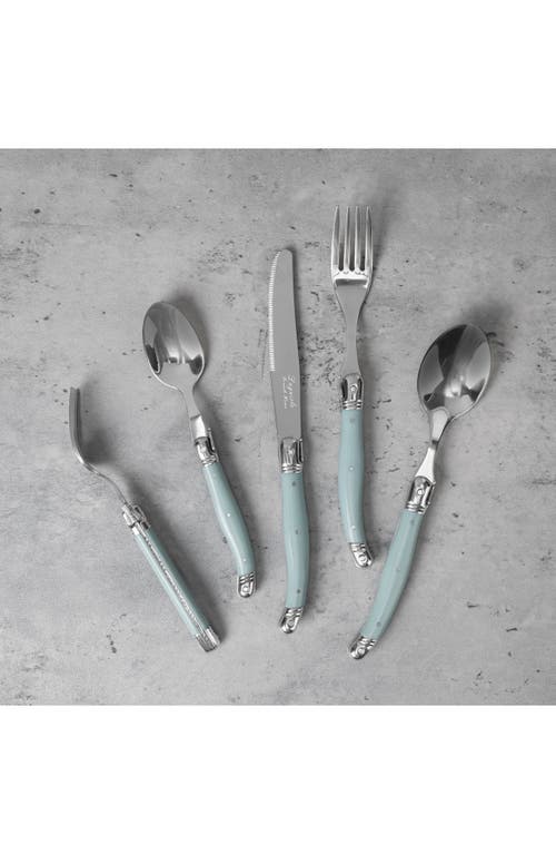 French Home 20-piece Laguiole Connoisseur Flatware Set In Blue