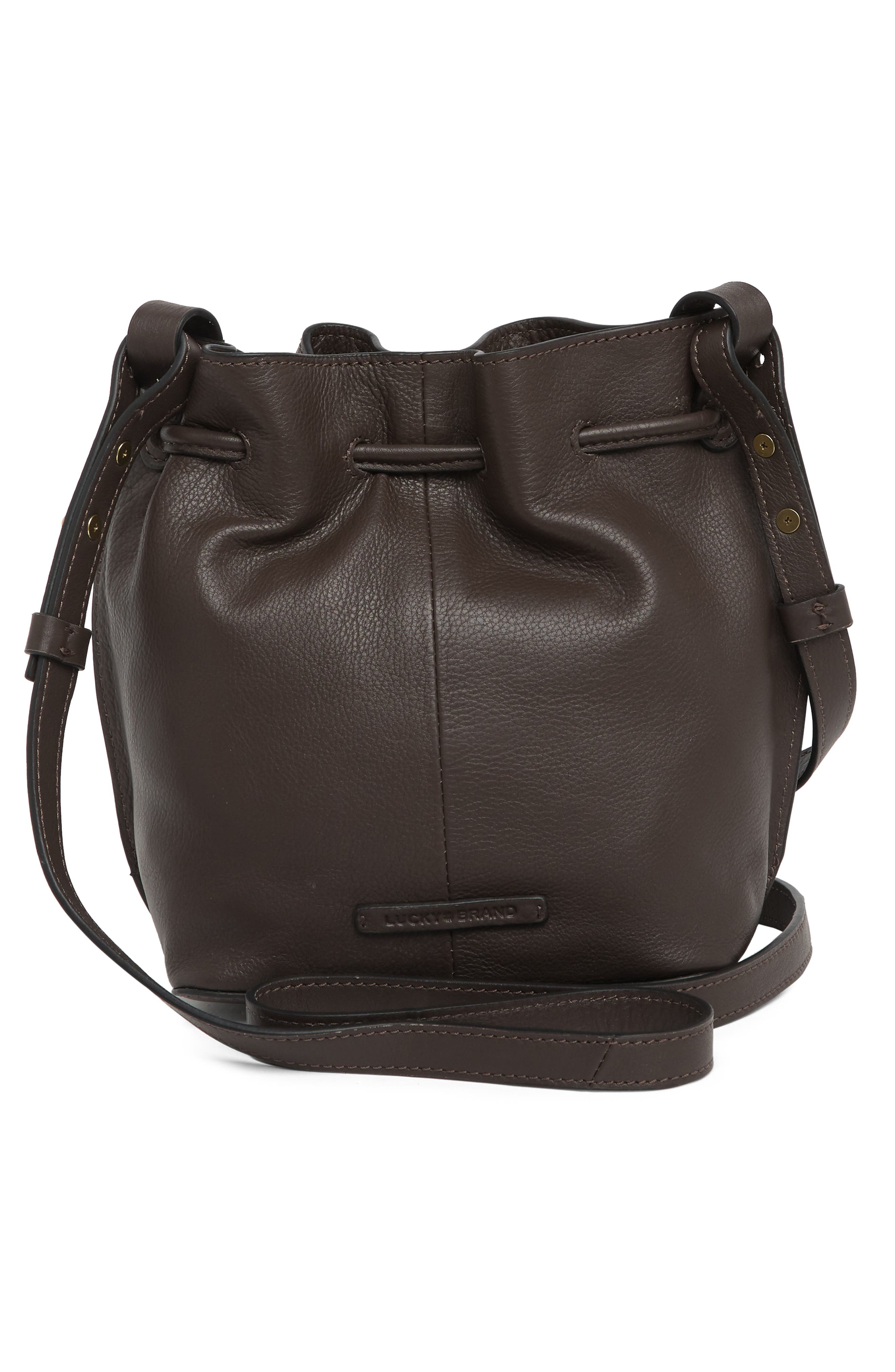 Lucky Brand José Leather Bucket Crossbody Bag, Alternate, color, 