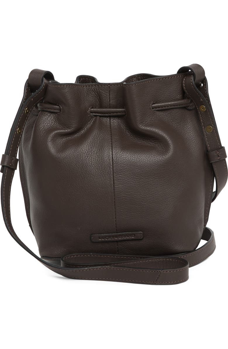 Lucky Brand José Leather Bucket Crossbody Bag, Alternate, color,