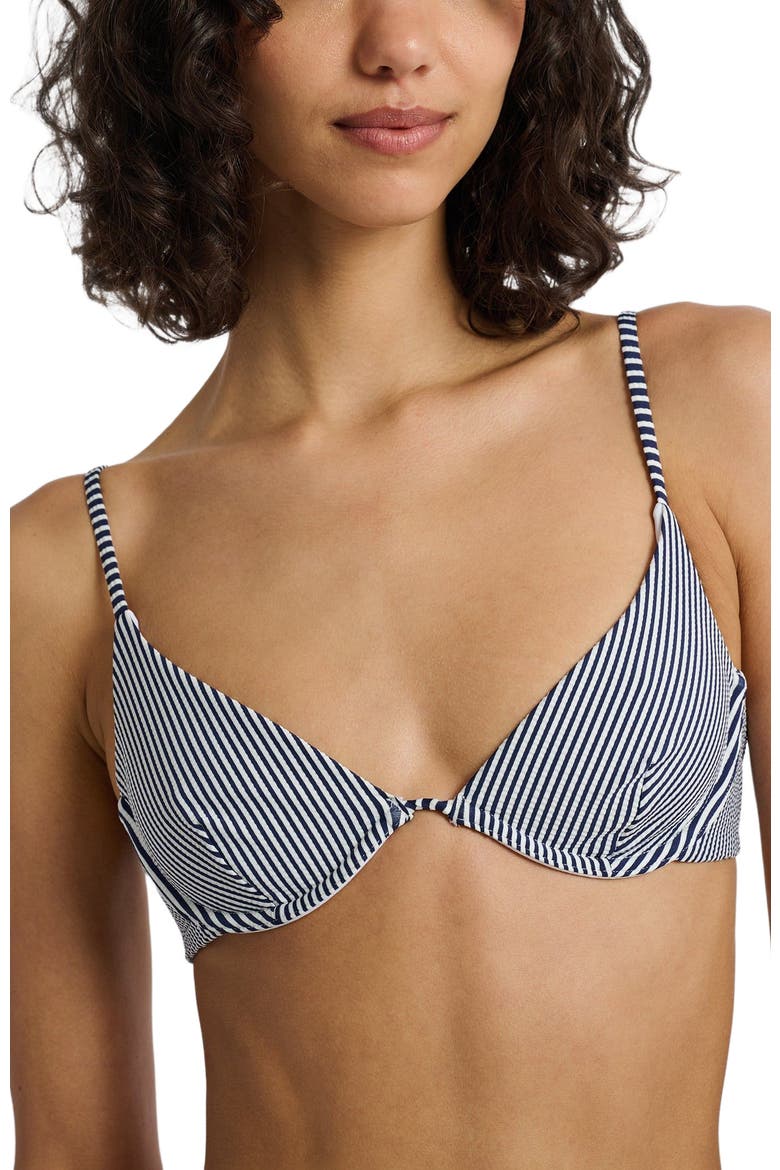 Liana Bikini Top, Alternate, color, DEEP NAVY/WHITE