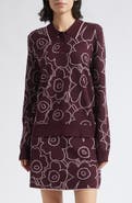 Marimekko Unikko Wool Blend Polo Sweater