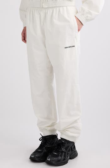 Backward Logo Cotton Blend Track Pants