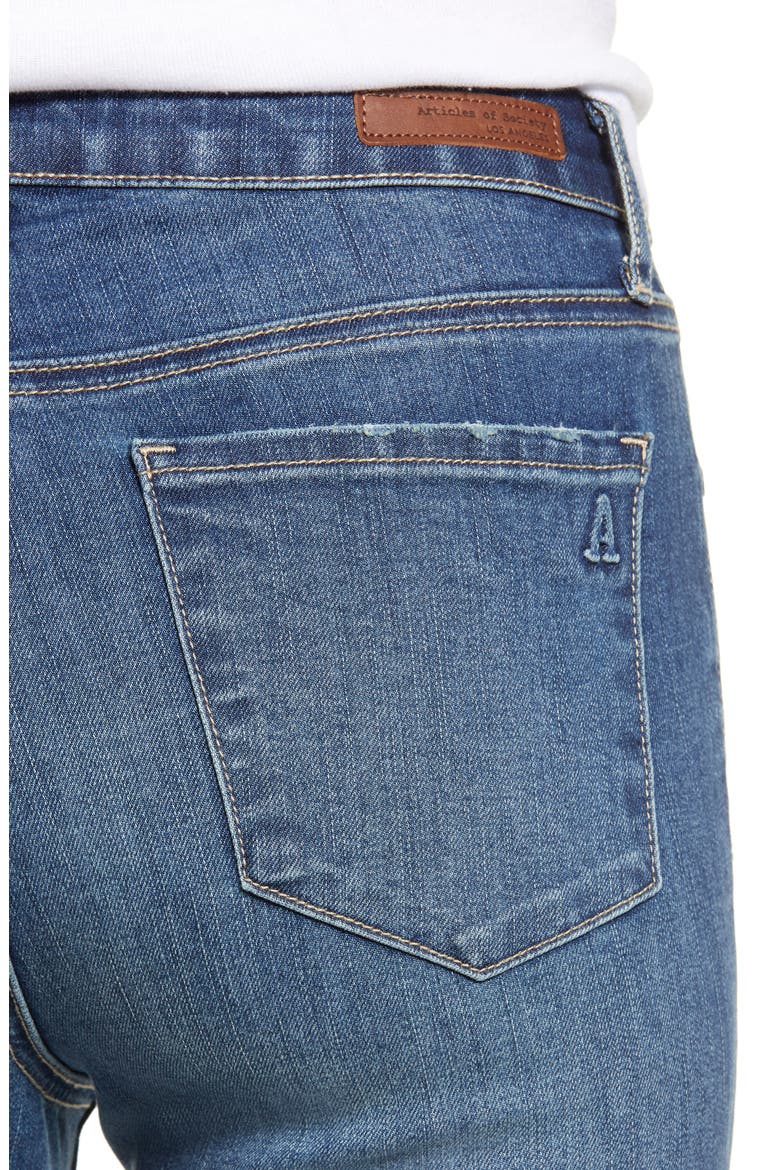 Heather High Waist Ankle Skinny Jeans, Alternate, color, STONY HILL