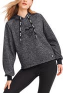 DKNY SPORT Women's DKNY Sport Black Minnesota Vikings Debbie Dolman Raglan Pullover Hoodie