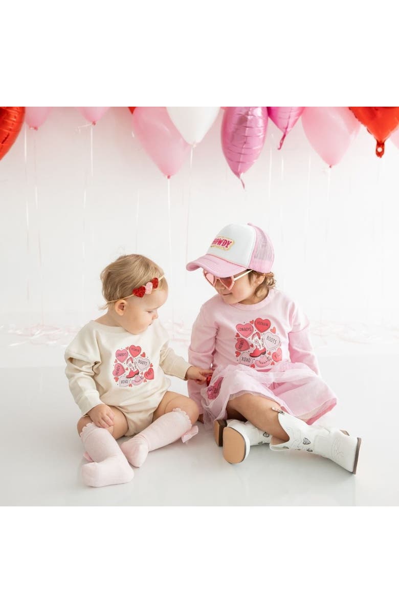 Sweet Wink Howdy Valentine's Day Long Sleeve Shirt, Alternate, color, 