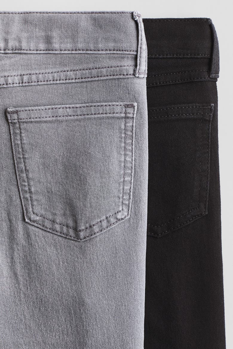 2-pack Slim Fit Jeans, Alternate, color, Light gray/black