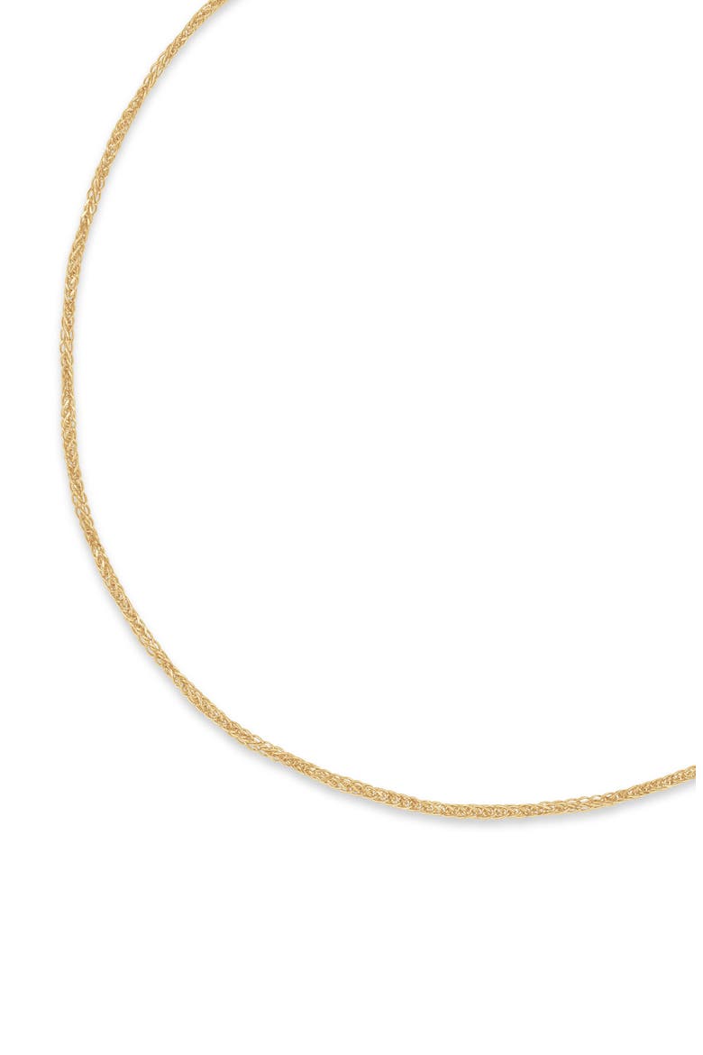 14k Gold Chain Bracelet, Alternate, color, 14KY