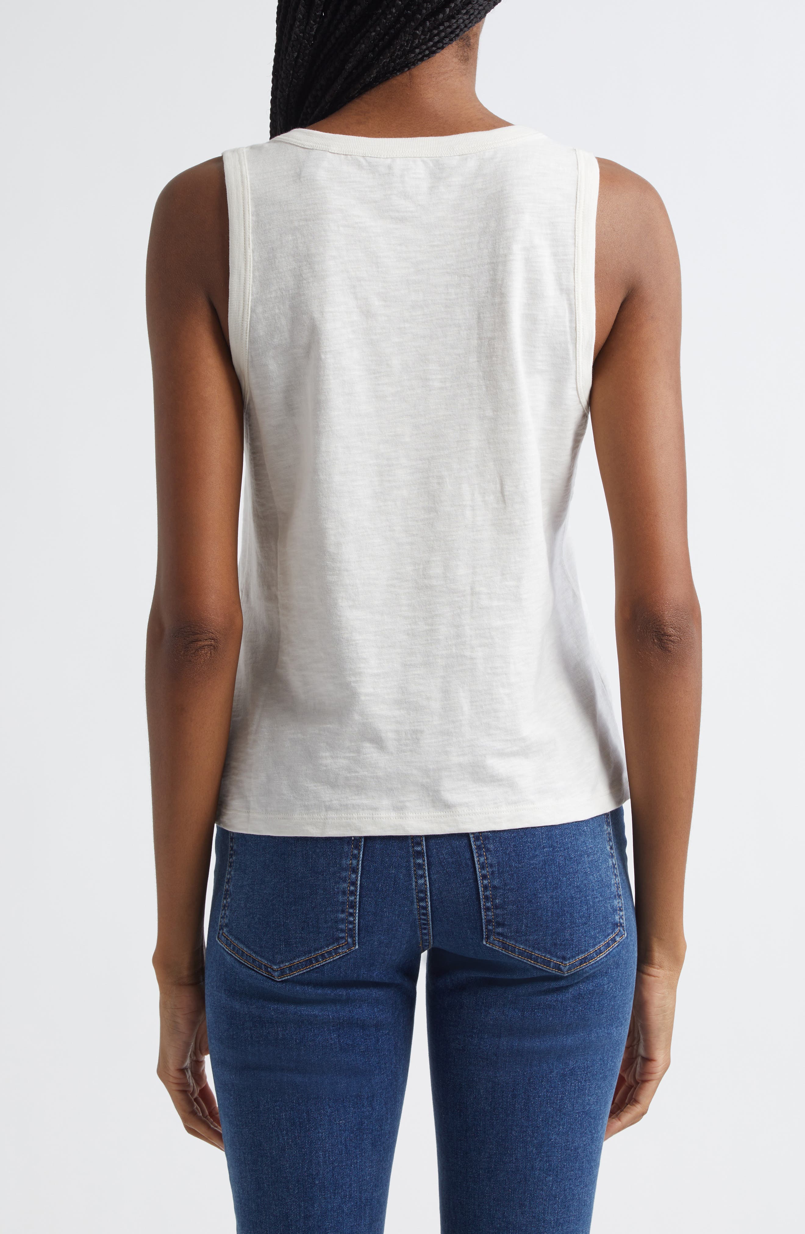 Harrison Cotton Henley Tank - image 4
