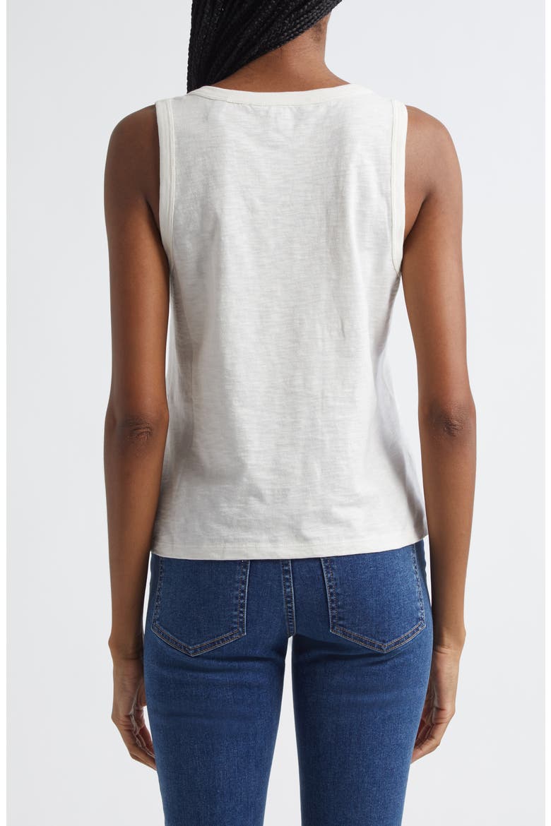 Harrison Cotton Henley Tank, Alternate, color, ECRU
