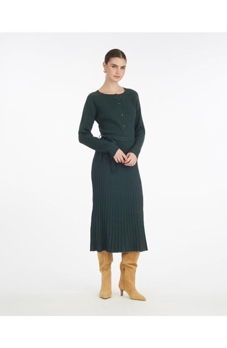 Draper James Luxe Pleated Maxi Skirt, Alternate, color, Sycamore