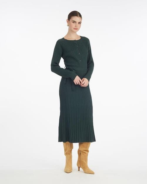 Draper James Luxe Pleated Maxi Skirt In Green