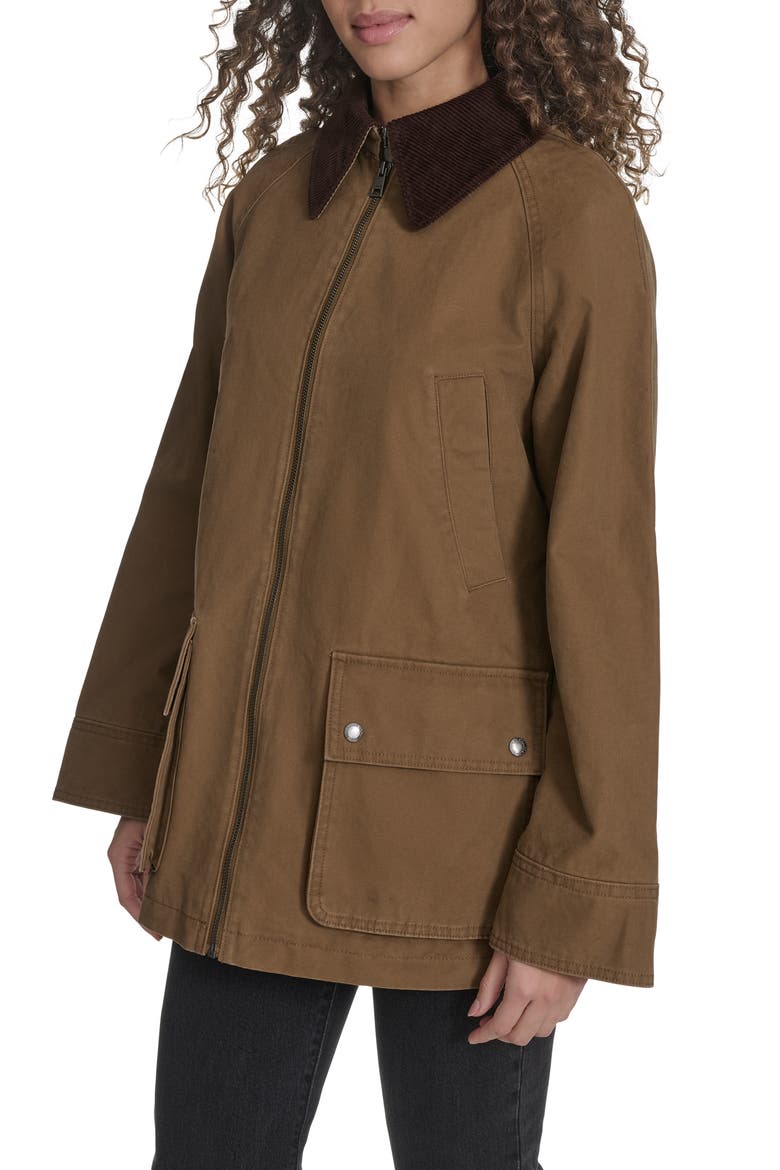Four Pocket Barn Jacket, Alternate, color, COGNAC
