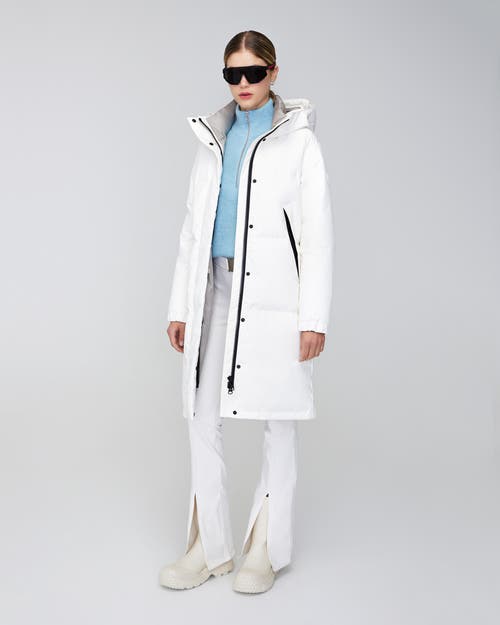 Quartz Co. Ines | Hooded Down Winter Jacket In Ivory