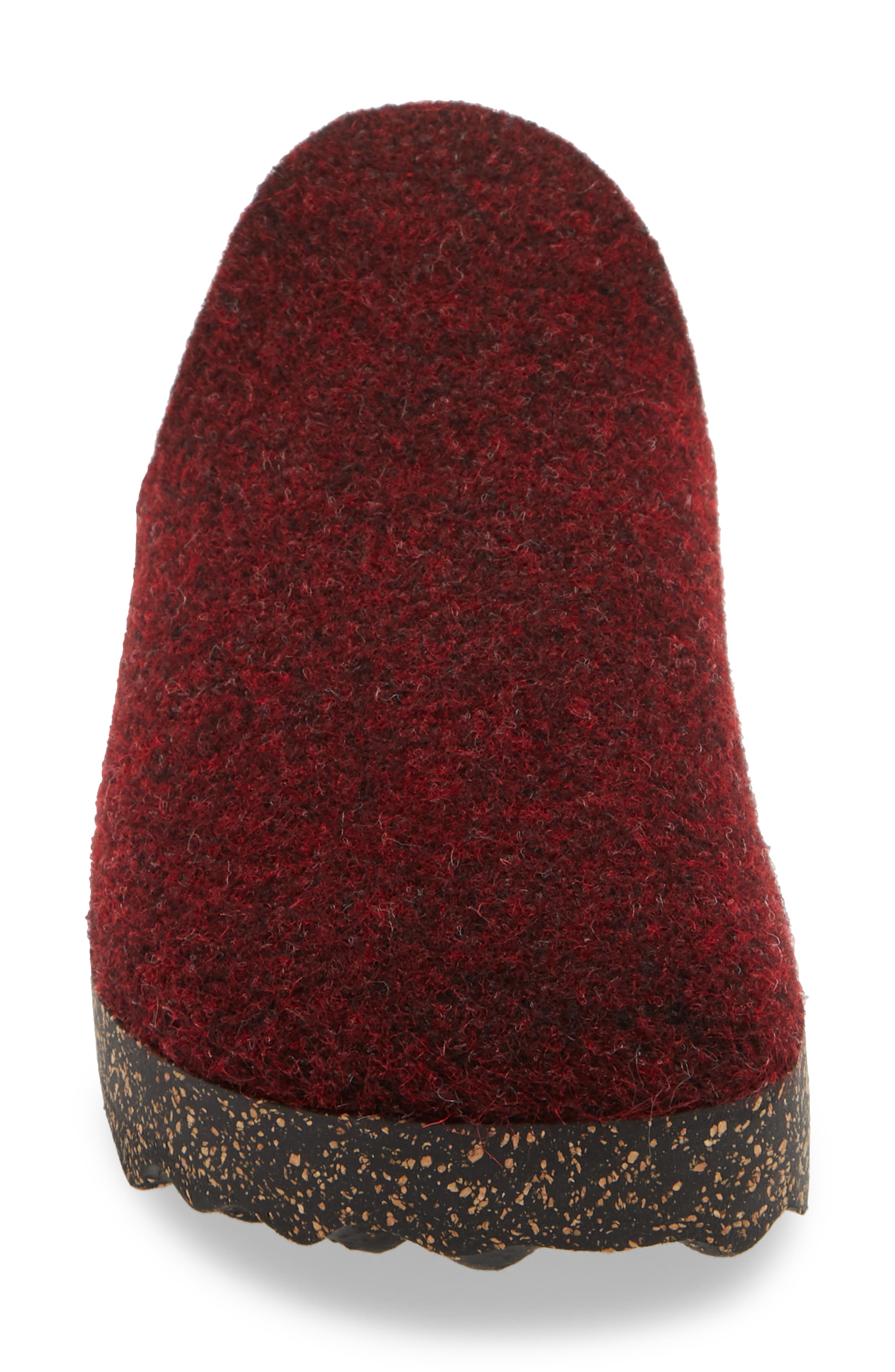 Come Sneaker Mule, Alternate, color, MERLOT FABRIC
