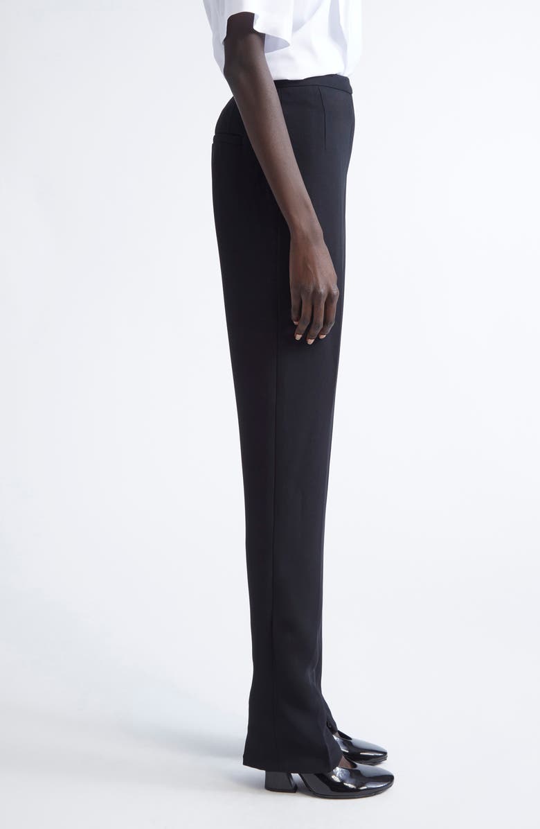 Dries Van Noten Pandoris Crepe Skinny Pants, Alternate, color, Black