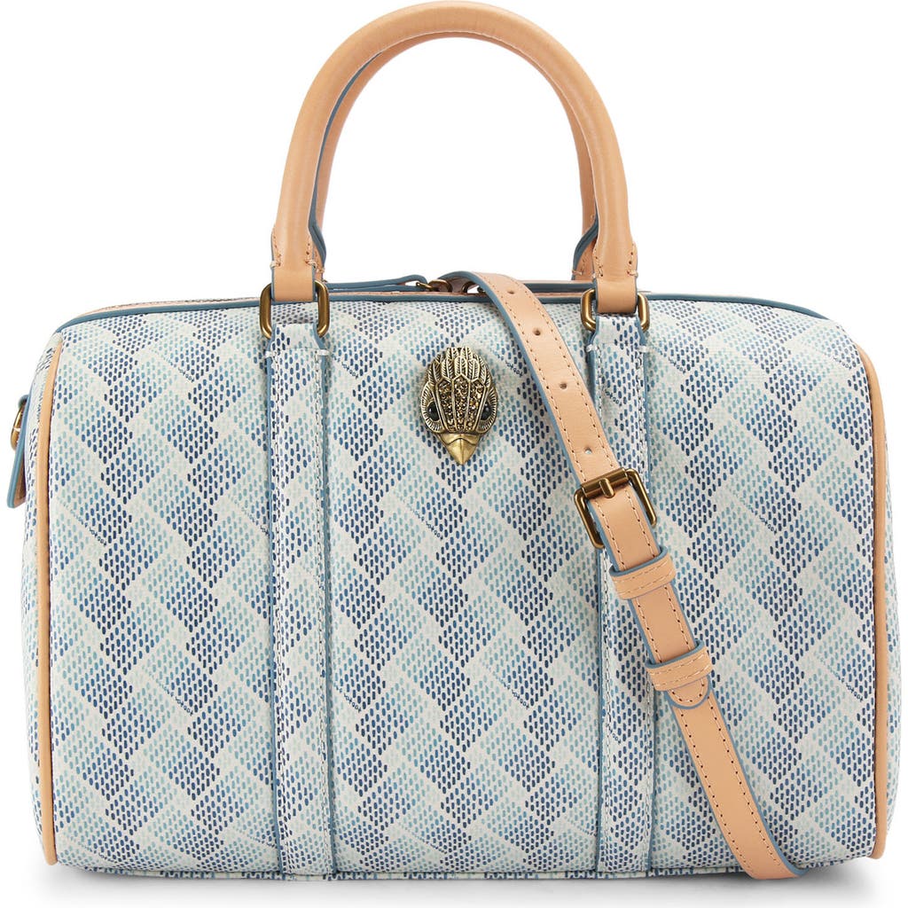 Kurt Geiger London Camden Boston Satchel In Open White