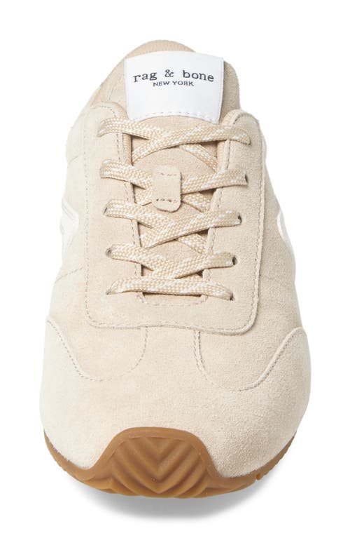 Rag & Bone Retro Runner Slim Ultra Sneakers In Macadamia Suede