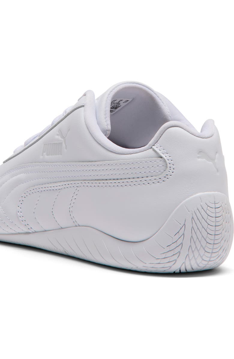 PUMA Speedcat Full Leather Sneaker, Alternate, color, Puma White/ Feather Gray