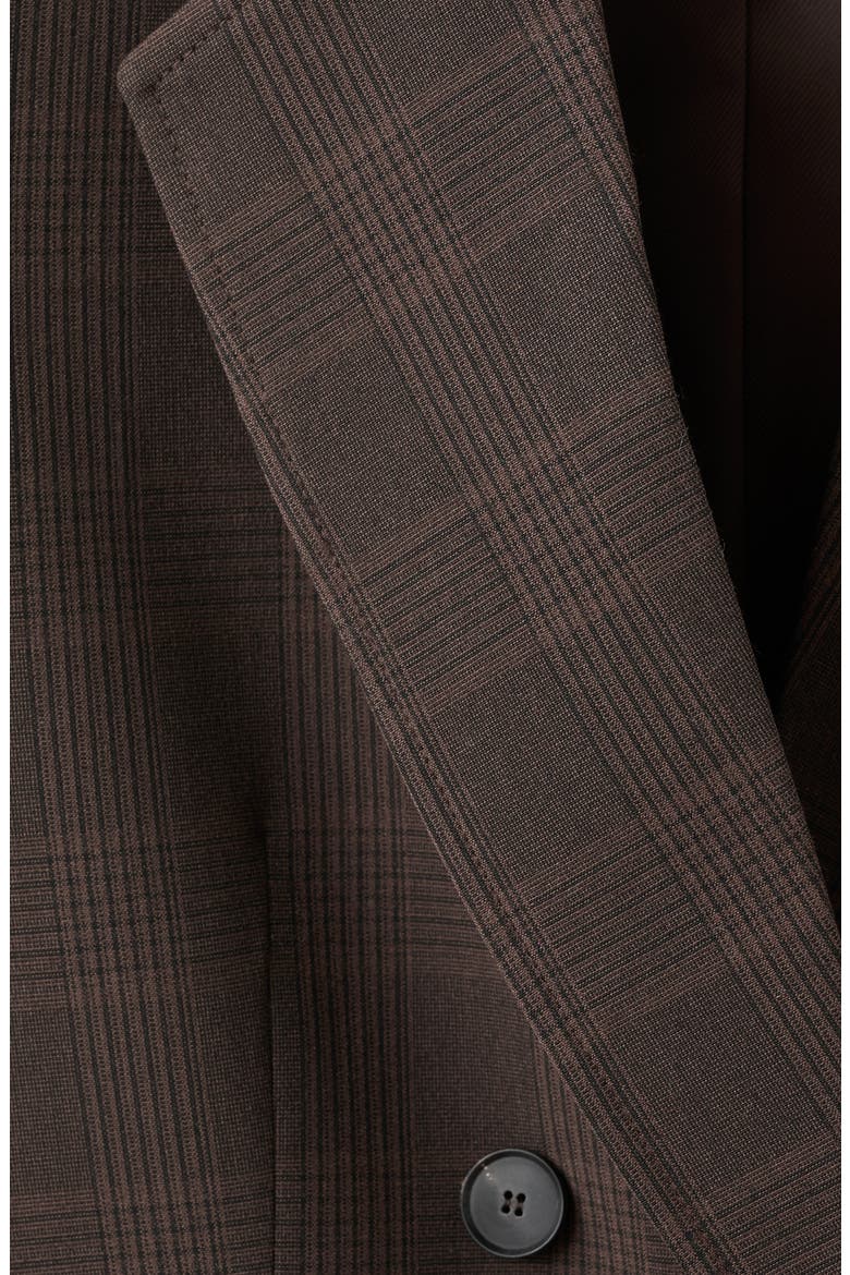 Double Breasted Suit Jacket, Alternate, color, BROWN
