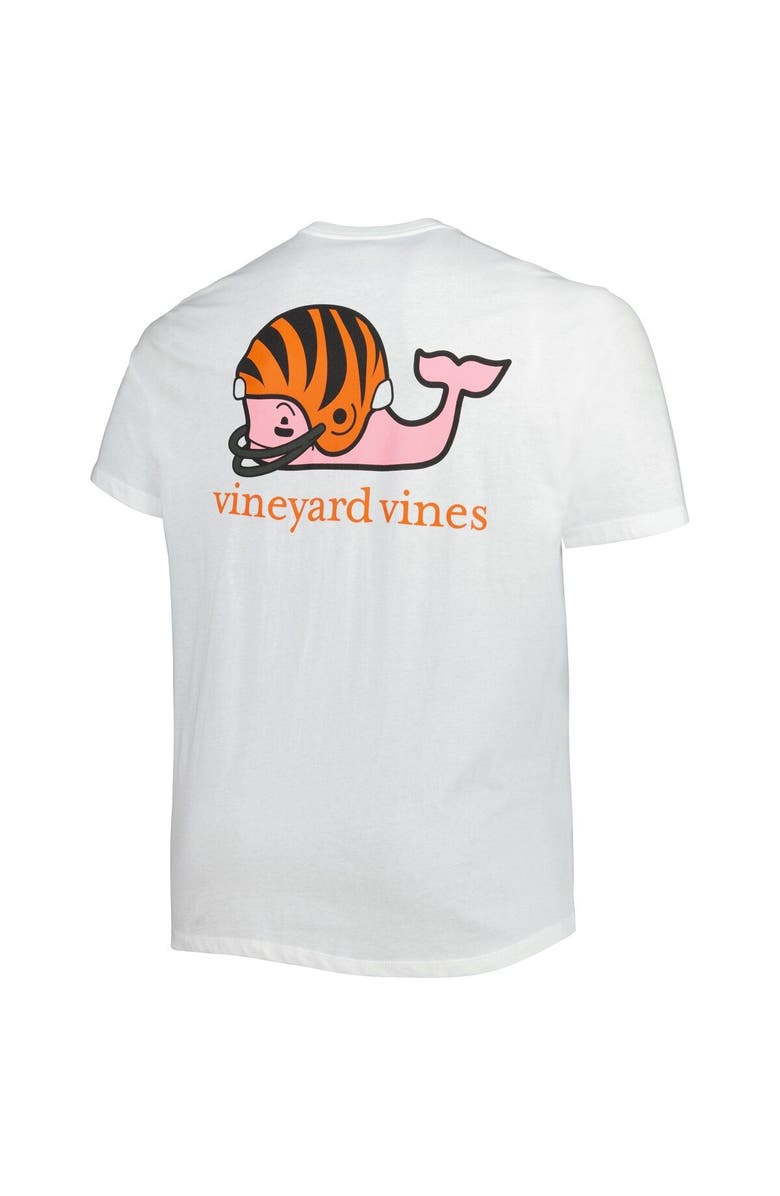 vineyard vines Men's Vineyard Vines White Cincinnati Bengals Big & Tall Helmet T-Shirt, Alternate, color, White