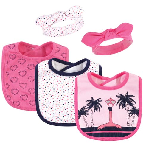 5Pk Bibs and Headbands Set