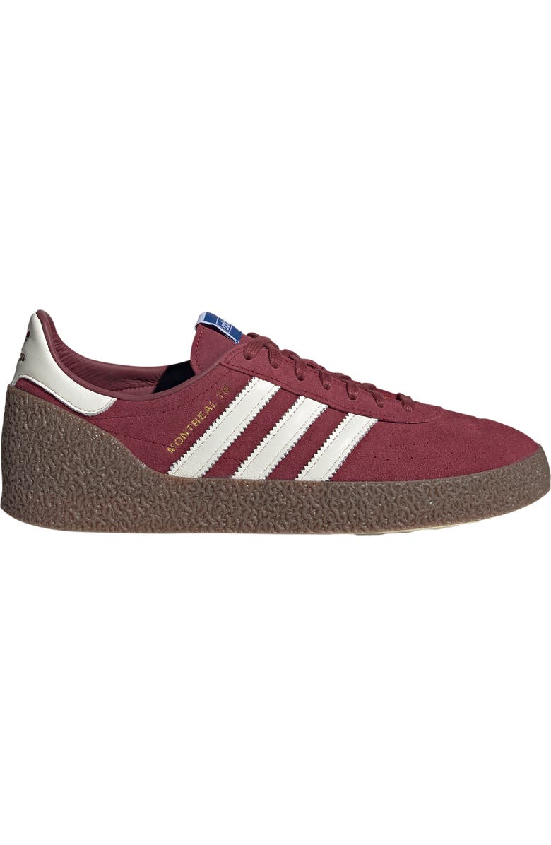 adidas Gender Inclusive Montreal 76 Sneaker, Alternate, color, Noble Maroon/ Off White/ Gum