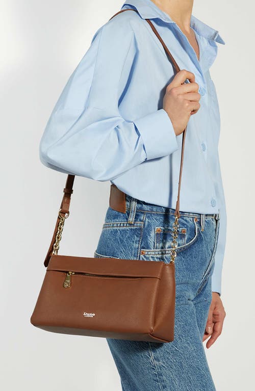 Dune London Drives Faux Leather Crossbody Bag In Brown