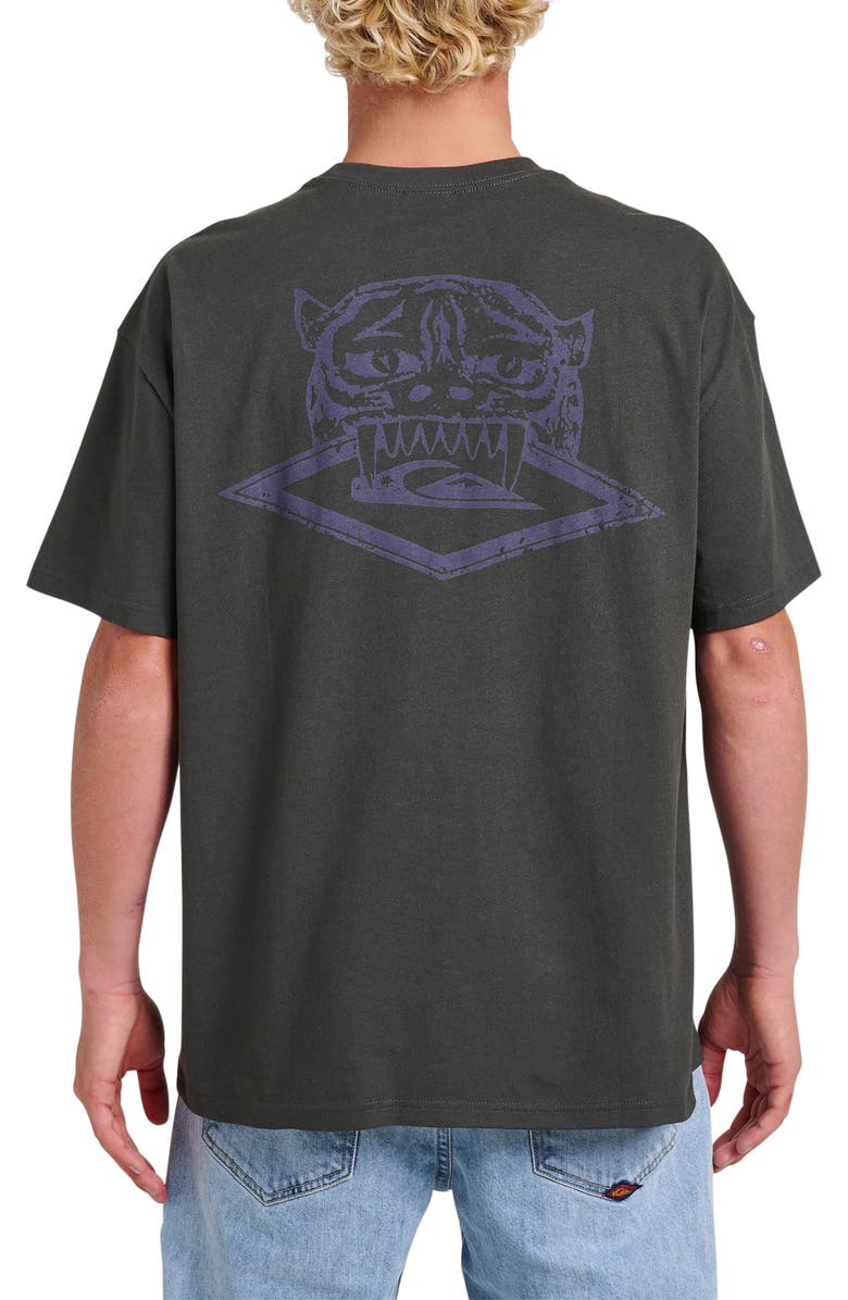 Quiksilver Jungle Cat Oversize Graphic T-Shirt, Alternate, color, Phantom