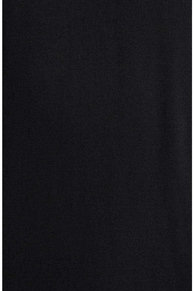 H-Leno Virgin Wool Crewneck Sweater, Alternate, color, BLACK