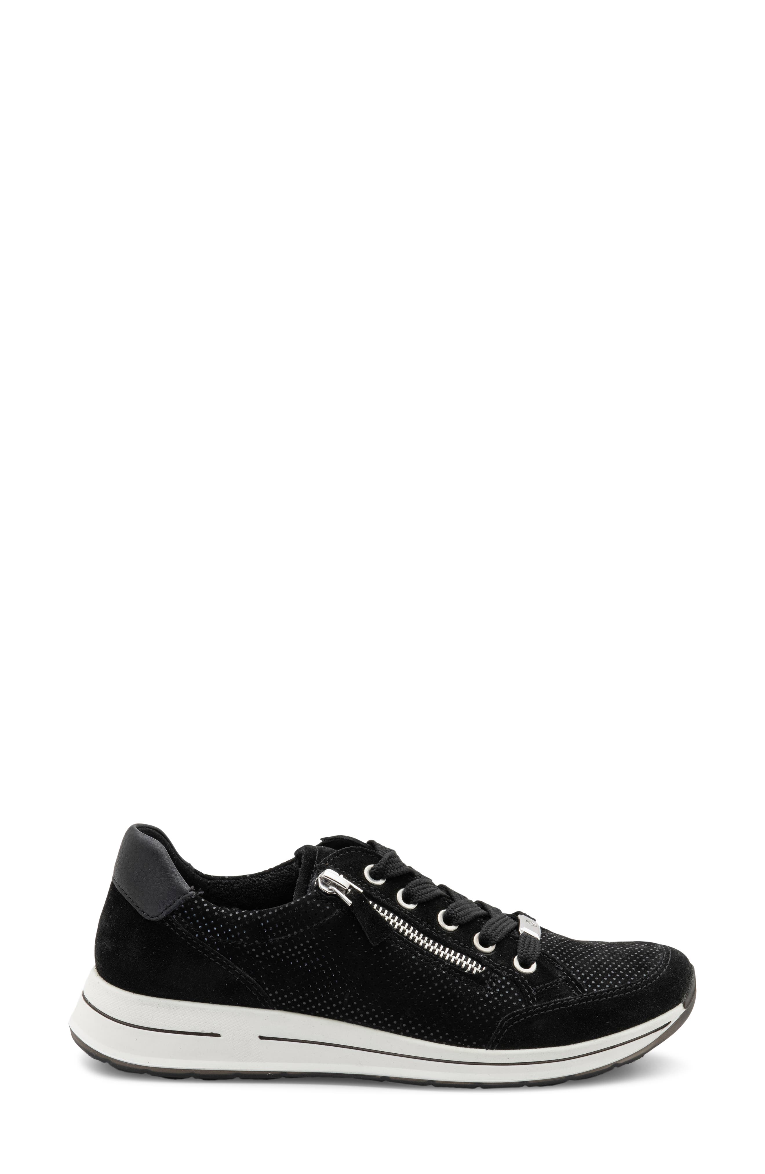 ara Oleanna Sneaker, Alternate, color, Black Puntikid