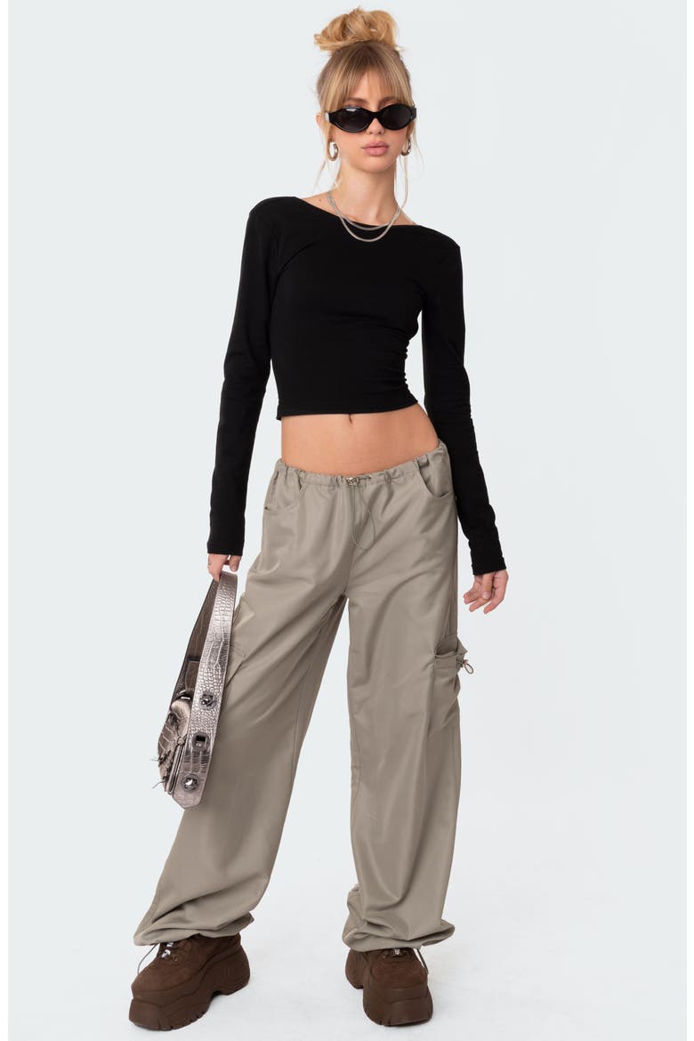 Asha Low Rise Cargo Pants, Alternate, color, SAGE