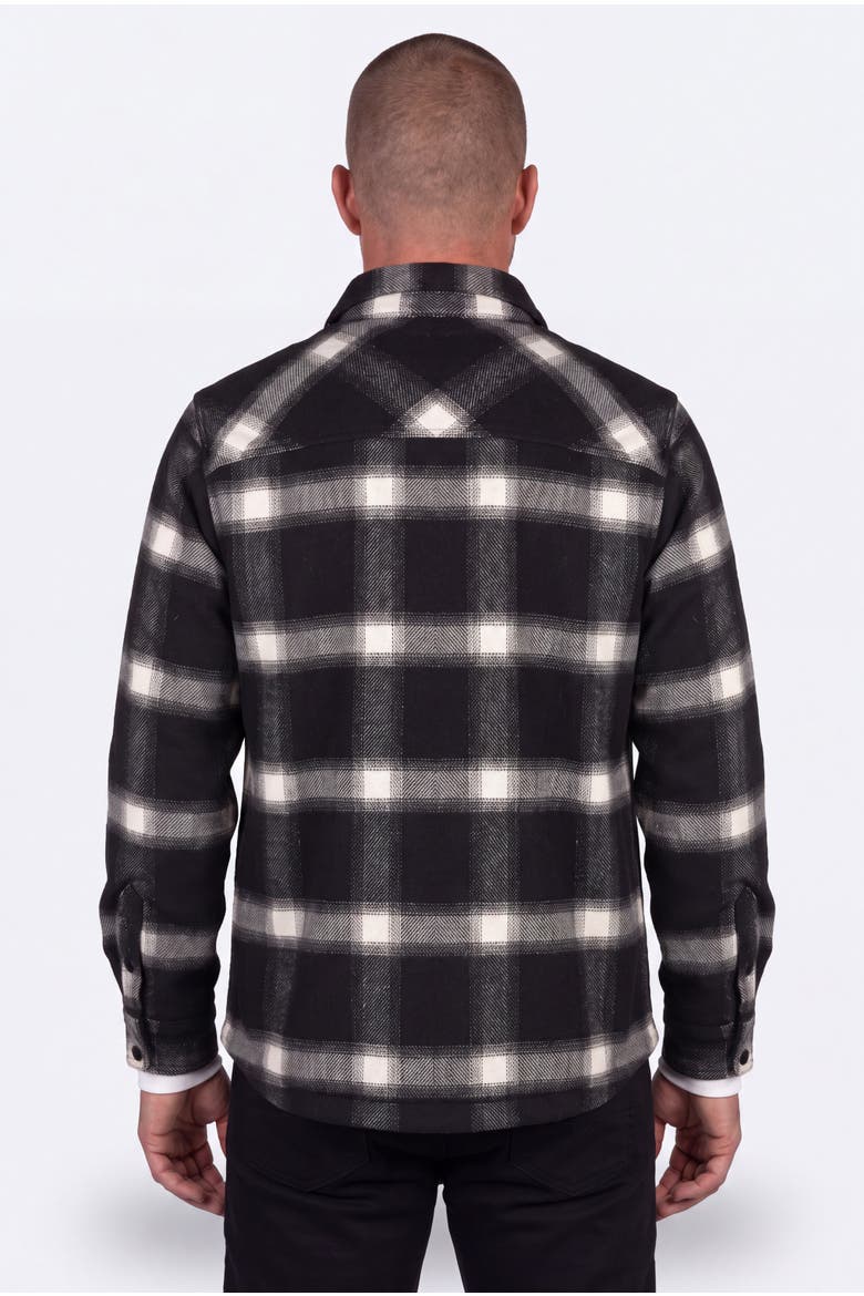 Men's Kodiak Plaid Heated Jacket, Alternate, color, Black and White